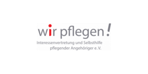 Logo der Interessenvertretung und Selbsthilfe pflegender Angehöriger in Schleswig-Holstein „Wir pflegen e.V.“